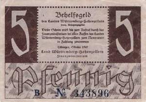 r.214a B 5 Pfennig 1947